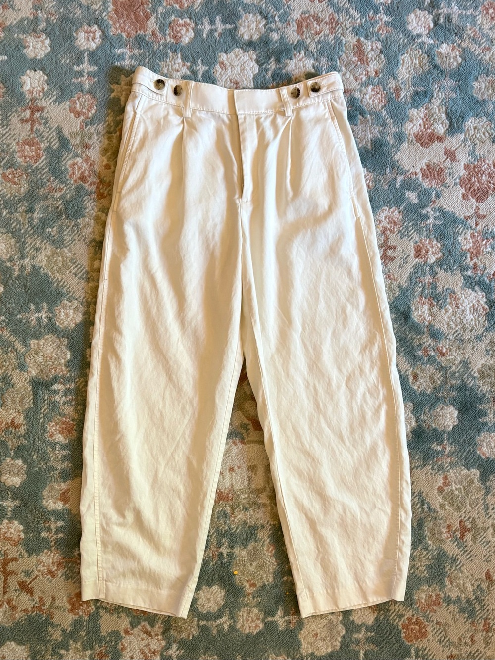 Madewell Drapey Twill Barrel Pants